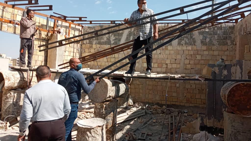 تخریب ۲ مورد ساخت و ساز غیر مجاز در خیابان های پیک و اهری فردیس