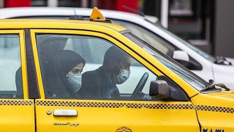 برخورد قانونی با تاکسیدارانی که مسافر بدون ماسک سوار می‌کنند