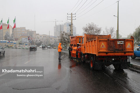 نیروهای خدمات شهری شهرداری کرج آماده‌باش هستند