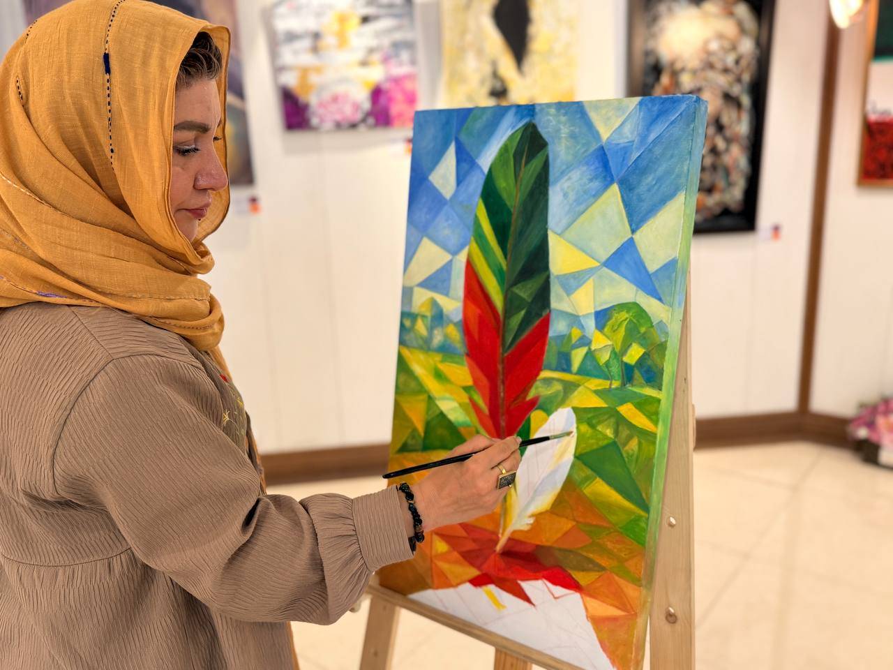 گزارش تصویری| سومین روز اکسپوی ملی «هنر ماندگار» در برج آزادی