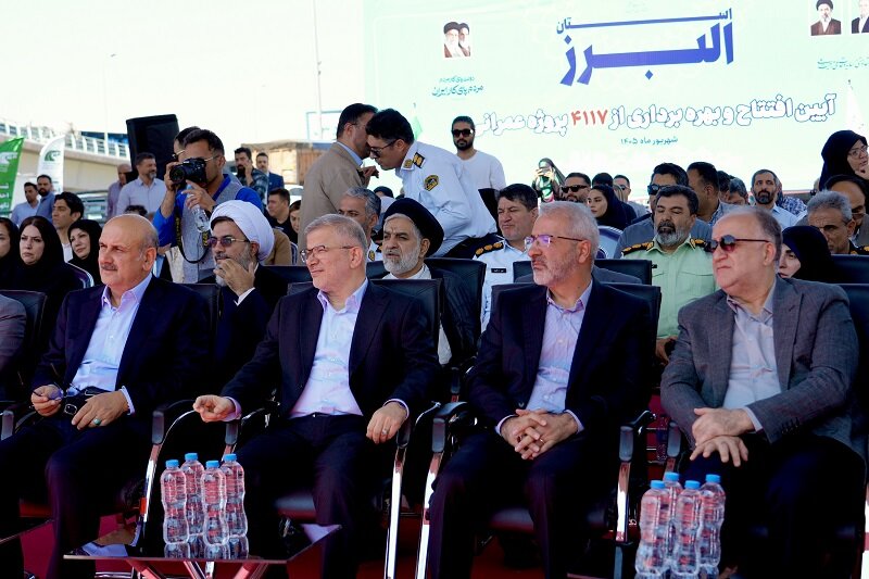 بهره‌برداری از پل بی-۱۶ در قطعه چهارم بزرگراه شمالی کرج